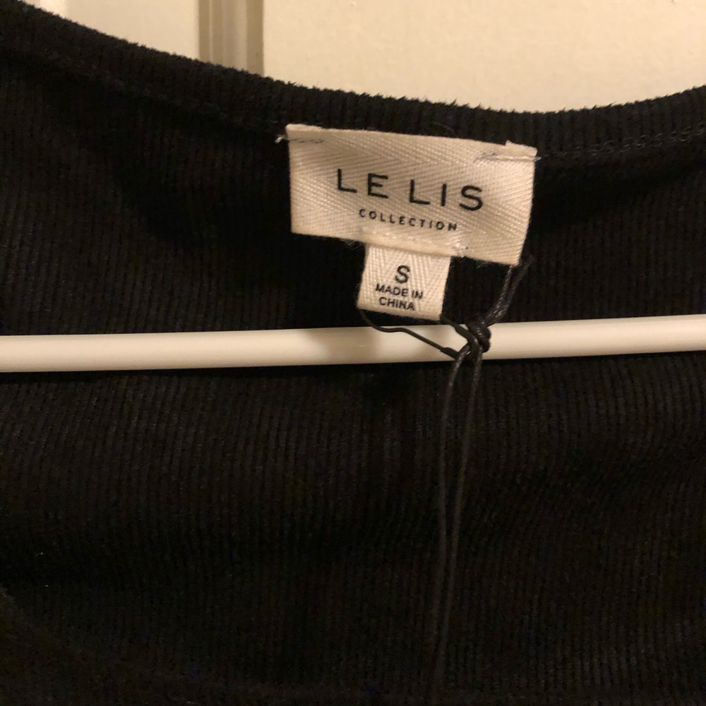 Vici Dolls Suede Black Square Neck Bodysuit - Picture 4 of 8